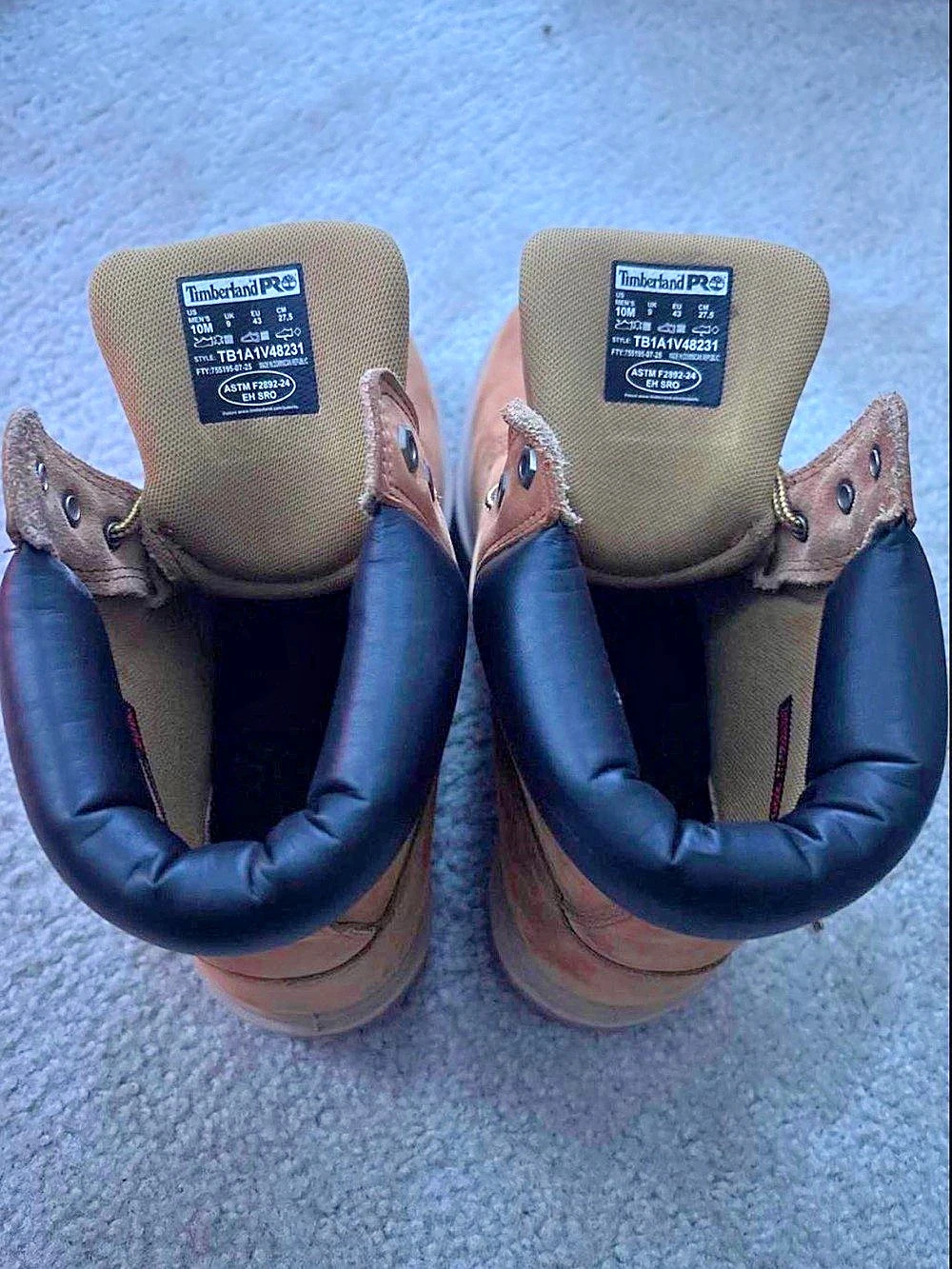 Timberland PRO Waterproof Work Boots Brown US 10 Like New - Picture 2 of 7